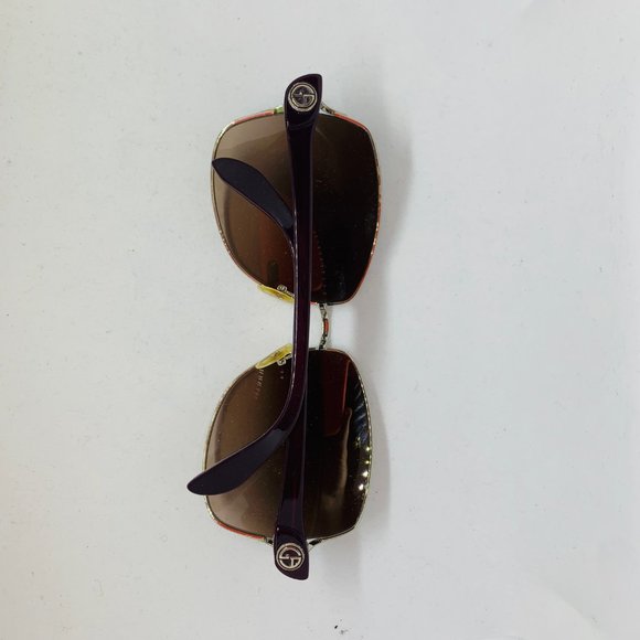 Giorgio Armani Purple-silver Rectangular Vintage